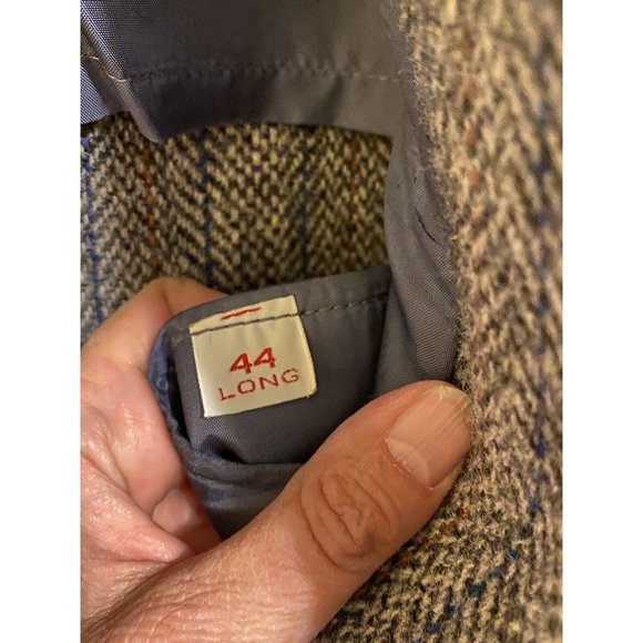Harris Tweed Men's Blazer Sport Coat Wool Two-Button Jacket Size 44L - Picture 7 of 8